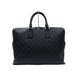 Louis Vuitton LV Damier Infini Black PDJ shoulder business bag Onyx Black